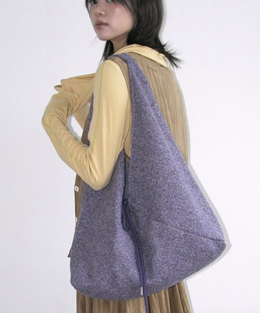 [보르] 숄더백,Jeanne Knit Shoulder Bag_Purple